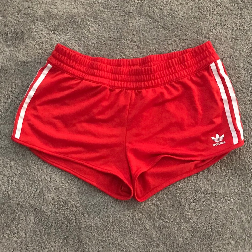 Adidas Red athletic shorts